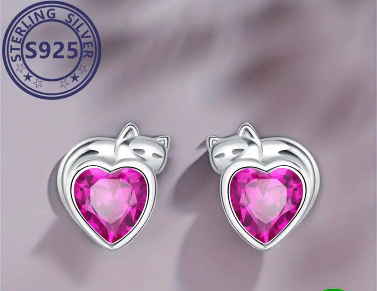 T3  Beautiful 925 sterling silver earring  for Princess!