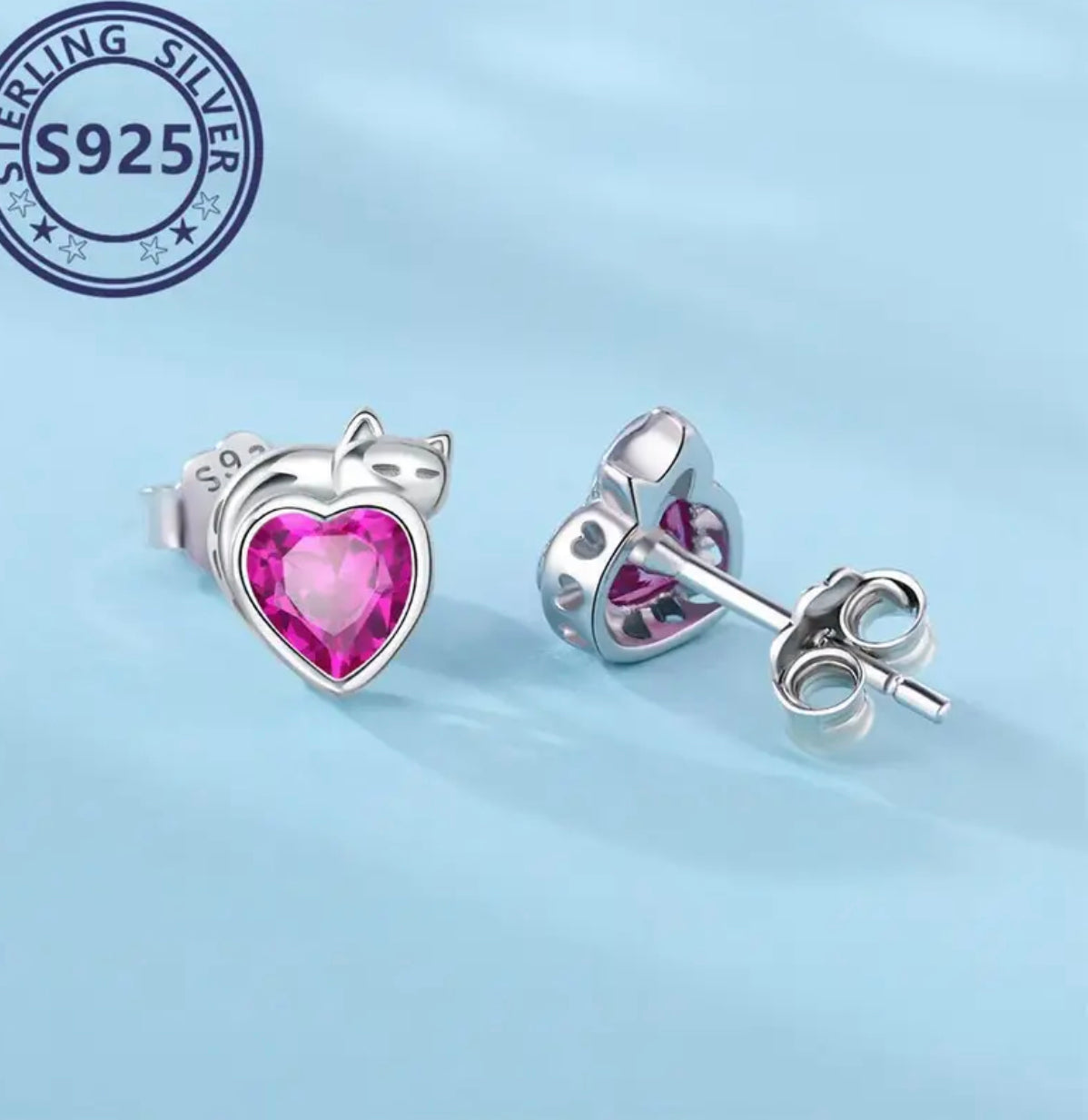 T3  Beautiful 925 sterling silver earring  for Princess!